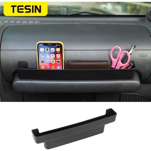 TESIN Stowing Tidying Car Copilot Armrest Handle Storage Box For Jeep Wrangler JK 2007-2010 Accessories