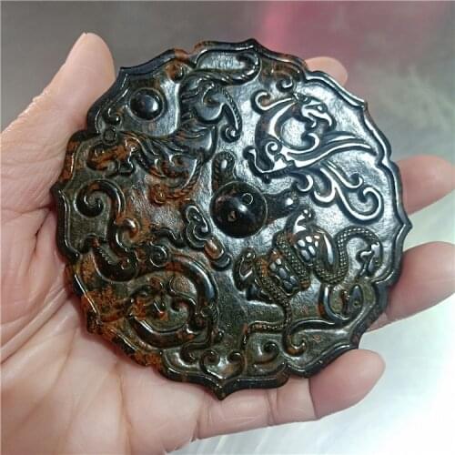 Natural Warring States period jade pendant hand carved pendants old jade necklace Attached necklace fine jade jewelry
