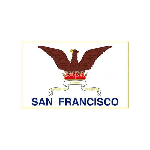 Custom USA California Flag of San Francisco 90X150CM with two grommet custom action brand logo banner