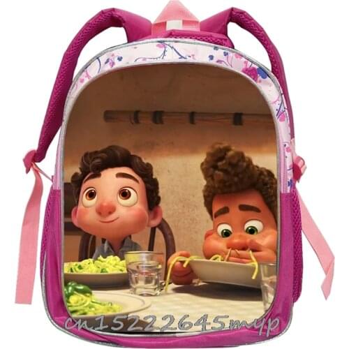2021 New movie Luca Fashion Pink Girl backpack cartoon schoolbag schoolgirl schoolbag lightening schoolbag schoolgirl