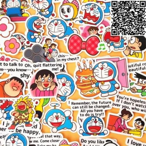 40PCS/Lot Little boy little girl Style Mix Stickers For Kids Skateboard Laptop Luggage Motorcycle Toy JDM Waterproof DIY Sticker