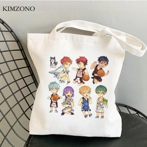 Kuroko No Basket shopping bag tote canvas shopping shopper bolsas de tela bag sac cabas jute boodschappentas string cabas