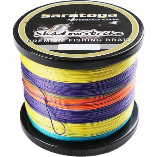Super Strong Saratoga 8 Strands 1000m 100lb-300lb 100 % PE Braided Fishing Line Multifiament Fishing Wire Sea Fishing