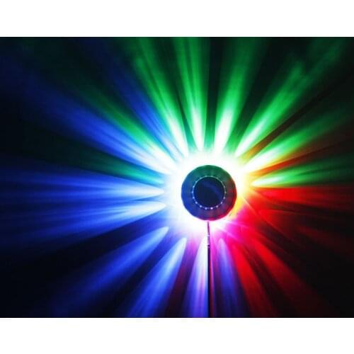 DC5V UFO LED Stage Light RGB 7 Colors Changing Sound control Rotating Magic Ball LED Laser Lamp for Disco Home party club bar DJ