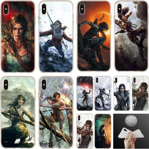Tomb Raider Ps4 sticker soft silicone Case Cover For iPhone 12 11 Pro 7 8 Plus XR XS Max 5 5S SE 6 6s 2020 Funda Etuis