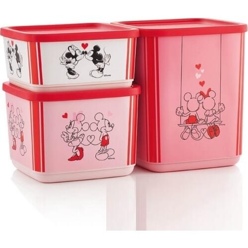 Tupperware Minnie Mickey 3-Piece Storage Set