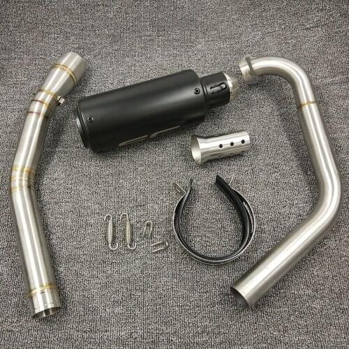 YZF R15 MT15 Full Set Modify Exhaust Muffler Silencer Middle Link Pipe Stainless Steel For Yamaha YZF R15 MT-15 2008-2017