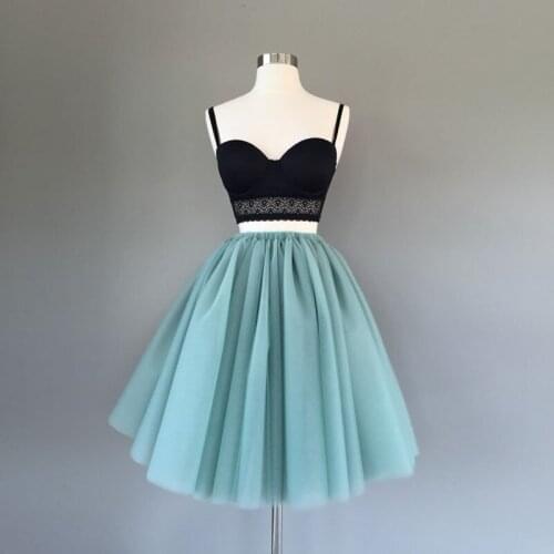 Lolita Sage Tulle Skirt for Women Super Puffy Tulle Knee Length Women Midi Skirts Hot Selling Green Tutu Saia 2017 Real Photo