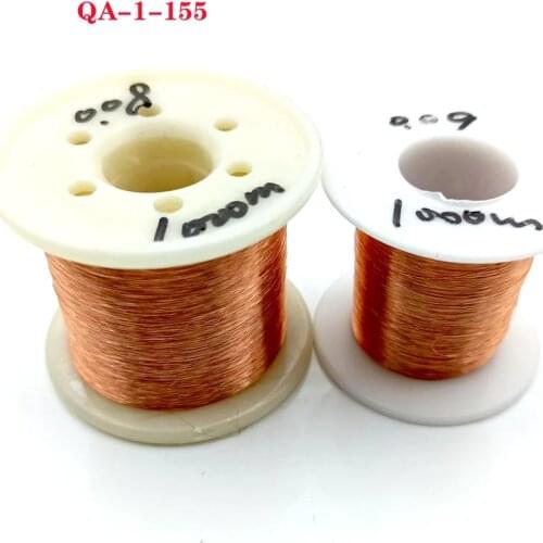 0.08mm 0.09mm 1000m Copper Wire Polyurethane enameled wire QA-1-155 0.08 mm * 1000m 0.09 mm x 1000 meters/p