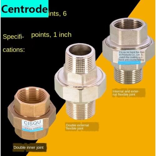 1 Inch 6/4 Points Copper Live Connection Solar Water Heater Heating Water Pipe Connector Copper Fittings Pipe Fittings