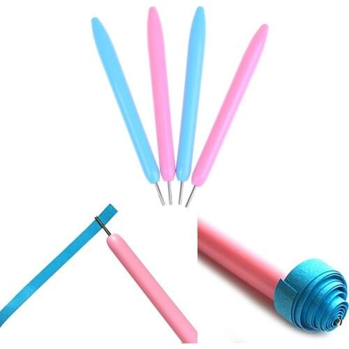 2pcs Paper Craft DIY Paper Pen Origami Scrapbooking Slotted Paper Quilling Tool Assorted Color