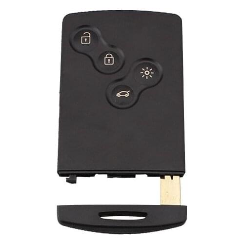 4 Button Car High Quality 433Mhz PCF7952 Chip 4 Button Remote Key Smart Card Car Key For Renault Koleos Clio Megane Scenic Lagun