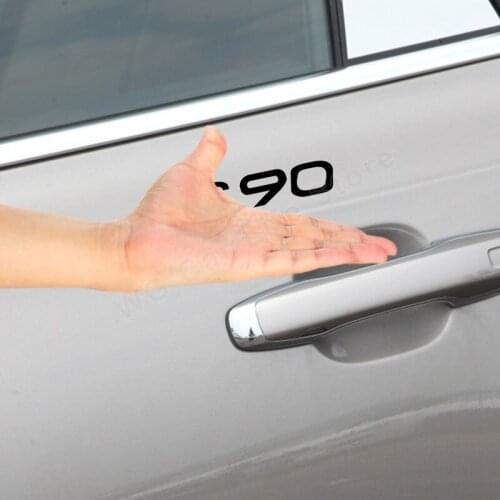 4pcs Car Vinyl Hood Decal Stickers For Volvo S90 Automobile Decoration Sport Styling Tuning DIY Auto Styling Sport Decals