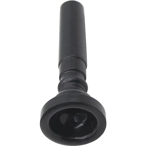ABS Plastic Trumpet Mouthpiece for Brass Woodwind Instrument Parts Black