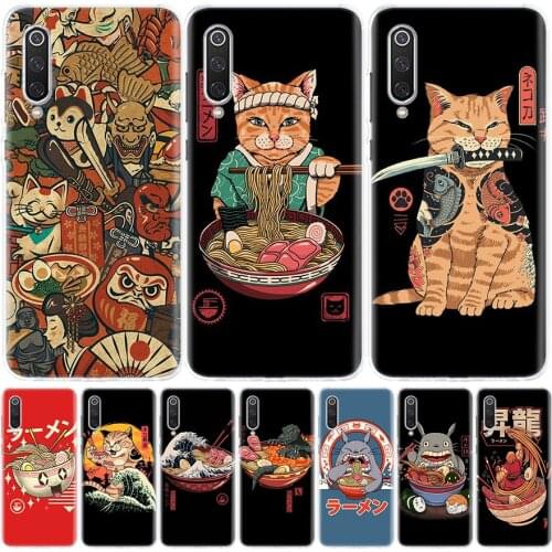 Great Ramen Wave Japan Phone Case for Xiaomi Note 10 Mi 11 9 8 CC9 5X 6X A1 A2 A3 9T 10T Lite Pro Poco F1 X3 NFC F3 Cover Coque