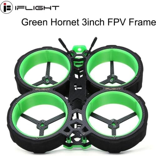 IFlight Green Hornet V3 145mm 3inch FPV CineWhoop Frame with 2.5mm arm compatible XING 1408 motor for FPV Racing Drone