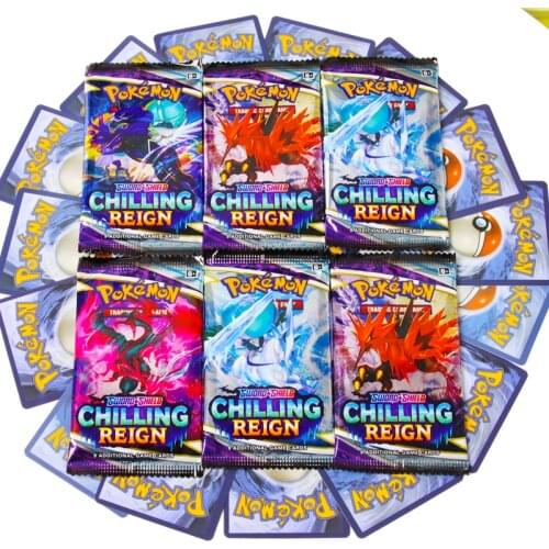 Random 9pcs/bag Pokemon Cards TCG:SWORD SHIELD VIVID VOLTAGE English Booster Box Trading Card Game Collection Children Toys
