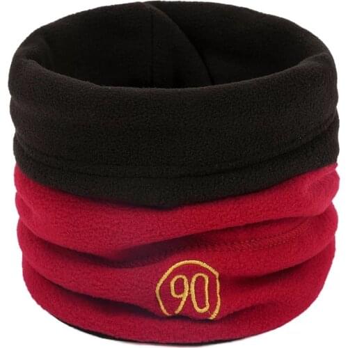 KENSHELLEY New Arrival Outdoor Windproof Neck Warmer Snood Double Use Plain Color Infinity Warm Circle Polar Fleece Loop Snood