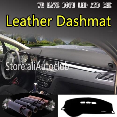 For Peugeot 508 508sw 508GT RXH 2010~2012 2013 2018 Leather Dashmat Dashboard Cover Dash Mat Sunshade Carpet Car Styling Auto