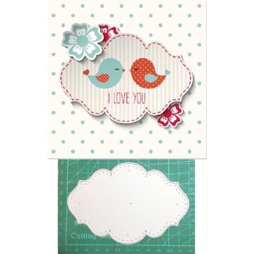 Lace Frame Couple Bird Metal Cutting Dies Stencils dies for DIY Scrapbooking dies Decoration Paper Craft dies Embossing Die Cuts