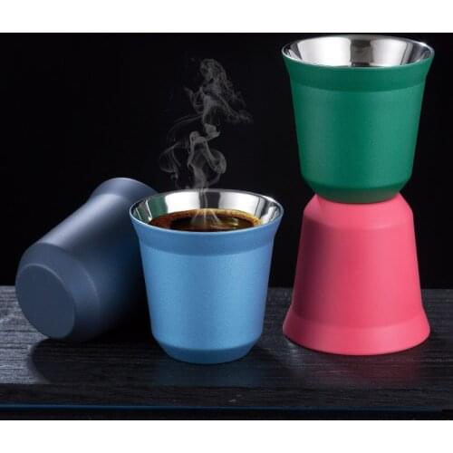 304 Stainless Steel Mugs Double Wall Insulated Steel Mug Beer Mugs Tea Cups Coffee Mugs Beer Cups Milk Cups