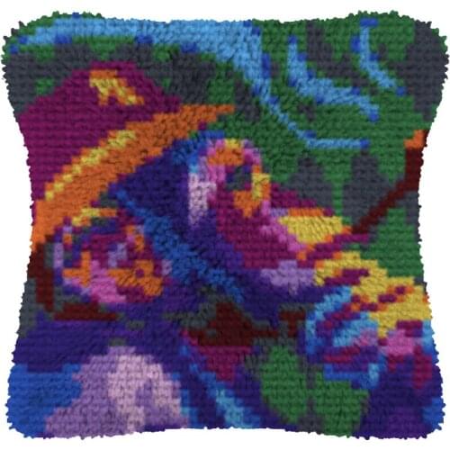 Latch Hook kits Pillow Animal monkey Diy Handmade Printed Canvas Cushion Latch Hook Kits DIY Unfinished accessories