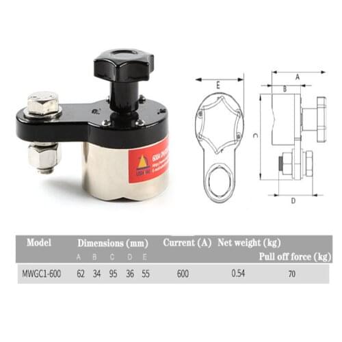 Big Size Magnetic Welding Ground Clamp 600A