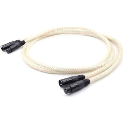 Nordost valhalla 8N OCC copper silver platd interconnect cable with XLR plug connector