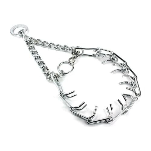 Metal Chain Dog Training Prong Pinch Stimulation Training Behavior Correction for Large&Middle Size Dogs