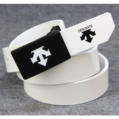 Mens Golf Belt Alloy Buckle Sports Leisure Cowhide Belt Length Can Be Cut High Quality Golf Accessories Scissors Free Shipping