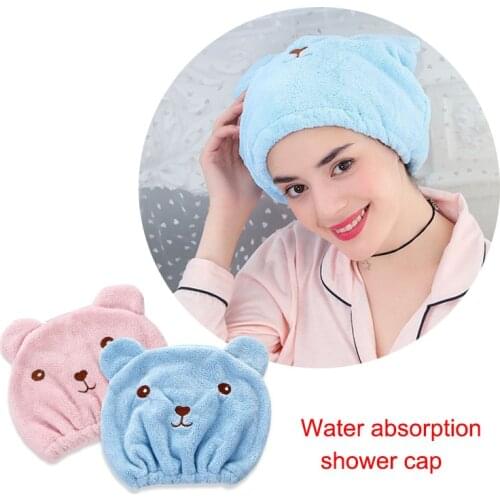 Soft Thicken Hair Turban Quickly Dry Hat Wrapped Towel Bathing Cap Hair Shower Cap WXV Sale