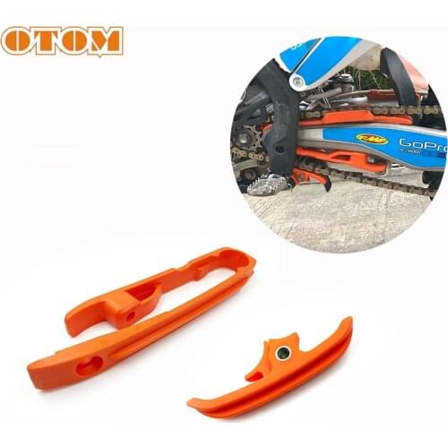 OTOM Motorcycle Chain Slider Up And Below Plastic Guard Guide Kit For KTM SX125/150/250 SXF250/350/450 XC150/25/300 XCF250/350