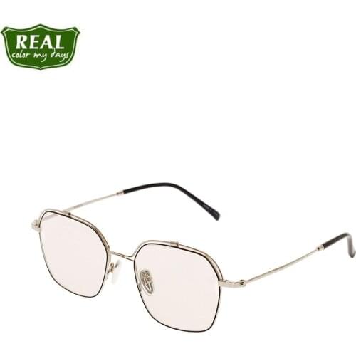 REAL 2019 Fashion Fine Frames Metal Eyeglass Polygon Frames Men Women Eyewear Prescription Myopia Glasses Optical Frame Unisex