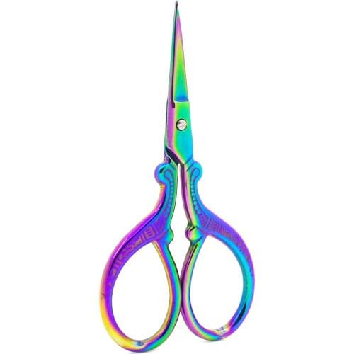 Durable Stainless Steel Retro Tailor Scissor Crane Shape Sewing Small Embroidery Craft CrossStitch Scissors DIY Home Tools