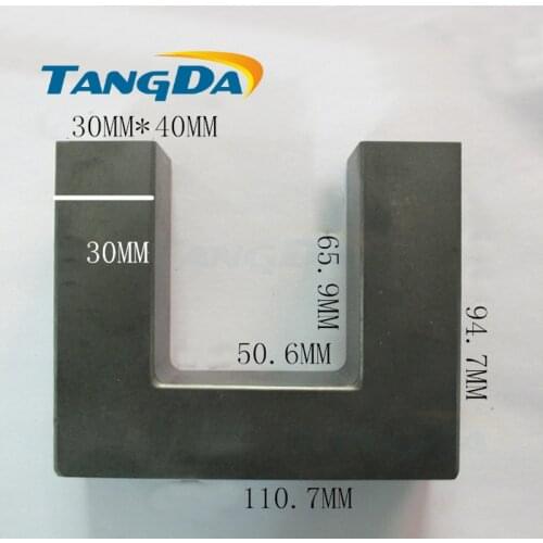 U type big core Soft ferrite inductor UF110 High-voltage electricity Welding machine ultrasonic high power PC40 material UF 110