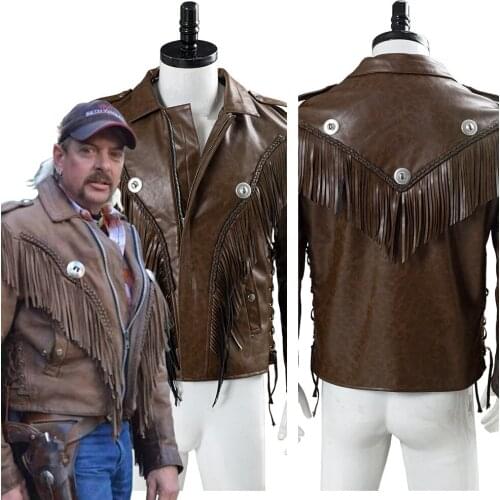 In the stock Tiger King Joe Exotic Jacket Cosplay Costume Halloween Carnival Costumes men autumn coat sport wear men Jacket
