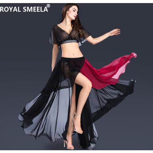2021 New women belly dance costume set sexy belly dancing Top skirts 2pcs dance wear belly dance practice clothes training wear