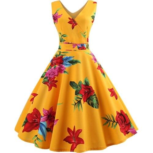 Dress Women Summer hot style restoring ancient ways posed dress show thin waist printing Dresses Casual Vestidos ZXP0498