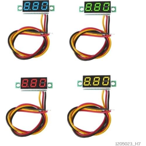 0.28 Inch Mini DC 0-100V 3 Wires LED Display Digital Voltmeter Gauge Voltage Panel Meter Detector Monitor Tools