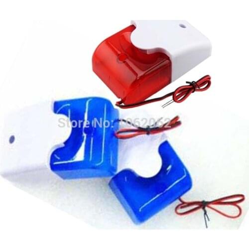 12V Wired Sound Alarm Strobe Flashing Light Siren Home Security System model 103