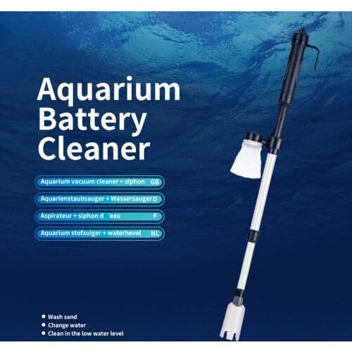 Electric Fish Tank Water Change Pump Aquarium Cleaning Tools Fish Excrement Sand Washer Gravel Cleaner Siphon Water Filter Pump