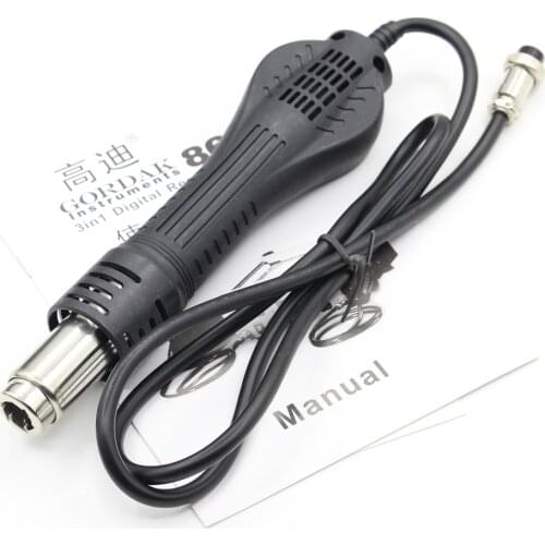 GORDAK 863 BGA Soldering Stations Heat Air gun handle Iron handle Ceramic tile 858 nozzle