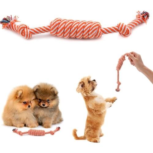 Dog Chew Toy Interactive Funny Pet Rope Toy Pet Teething Toy Dog Rope Toy For Outdoor Playing Random Color