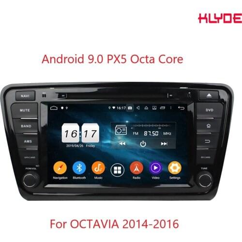 KLYDE KD-8301 1din 8inch Android 9.0 octa core Car DVD Radio video player for OCTAVIA 2014-2016 with GPS Bluetooth