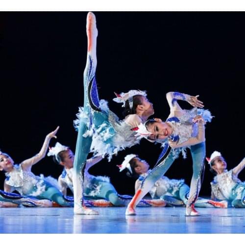 Little lotus style call for dance performances new animal modeling service birds children costumes