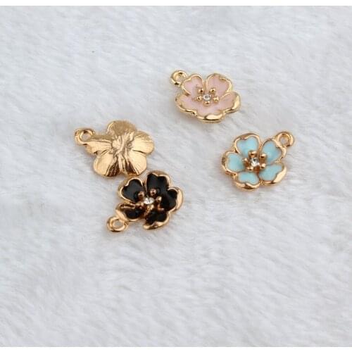 Hot Sale New 20pcs DIY fashion charms gift Peach blossom alloy pendant making bracelet necklace clothing jewelry Accessories