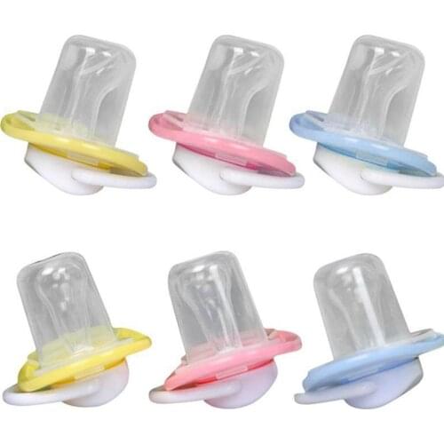 Hot Cute Unisex Kids Baby Soother Nipples Translucent Silicone Baby Dummy Pacifier