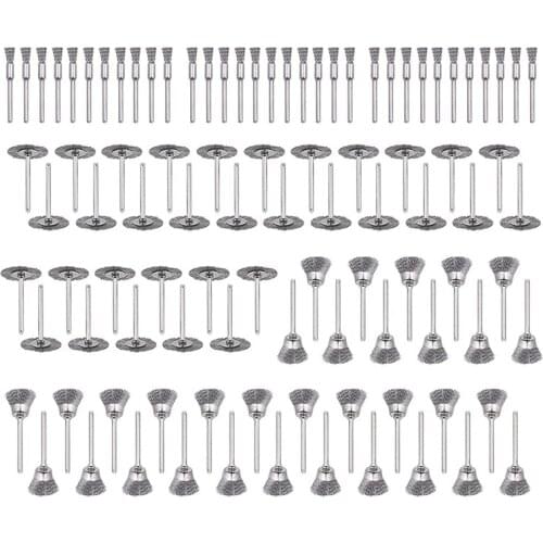 99 Pcs Wire Brushes Set, Steel Wire Wheels Pen Brushes Set Kit Accessories for Rotary Tool