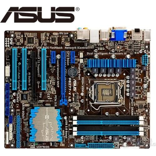 Asus P8Z77-V LE Desktop Motherboard Z77 Socket LGA 1155 i3 i5 i7 DDR3 32G ATX UEFI BIOS Original Used Mainboard On Sale