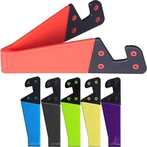 2PCS Desktop Stand Portable Foldable V model Mobile Phone Mount Holder Stand For iphone 5 6 7 8 plus X Xs Xmas for Samsung